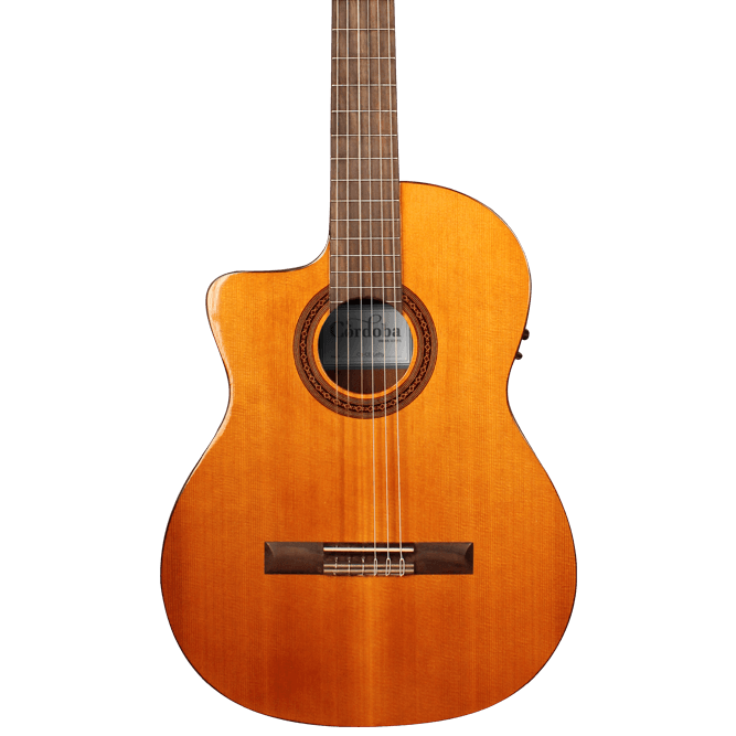 Cordoba C5 CD Lefty Guitar Pack Classical Guitar - Solid Canadian Cedar Top, Mahogany Wood Back & Sides, Classical Guitar For Beginners to Intermediate Players