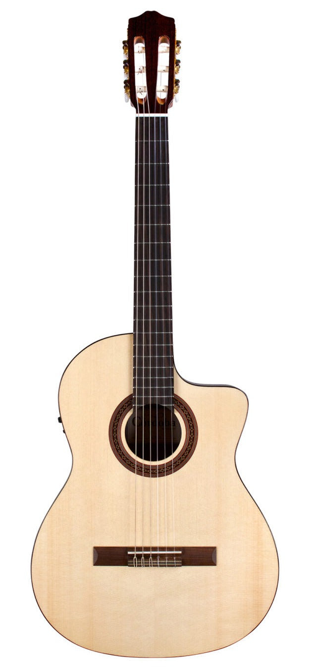 Cordoba C5-CE Spruce - Solid Engelmann Spruce Top, Mahogany Back & Sides with Pickup (C5CE), Mid Range Electric-Classical Guitar
