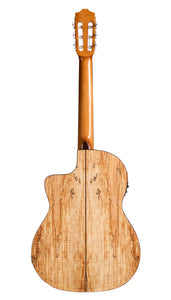 Cordoba C5-CET Limited - Solid Spruce Top, Maple Back & Sides with Pickup with Classical Guitar Bag, Mid Range Thinline Electric-Classical Guitar