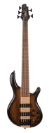 Cort C5 Plus OVMH 5-String Electric Bass With Bag Antique Brown Burst