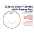 Aquarian CCPD Classic Clear with Power Dot 1ply 10mil Drum Head