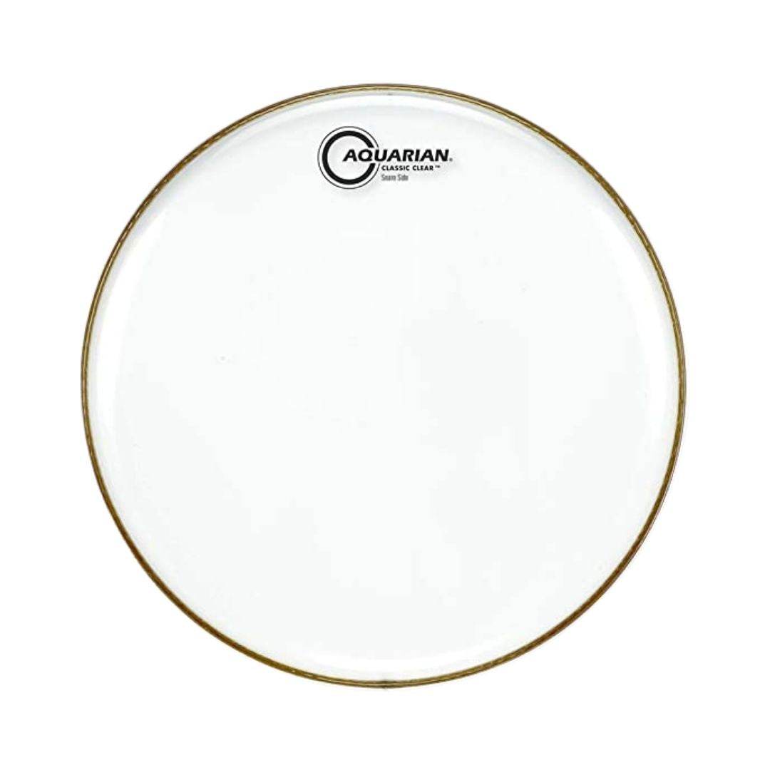 Aquarian CCSN Classic Clear Snare Resonant 1ply 3mil Snare Bottom Drum Head | Zoso Music Sdn Bhd