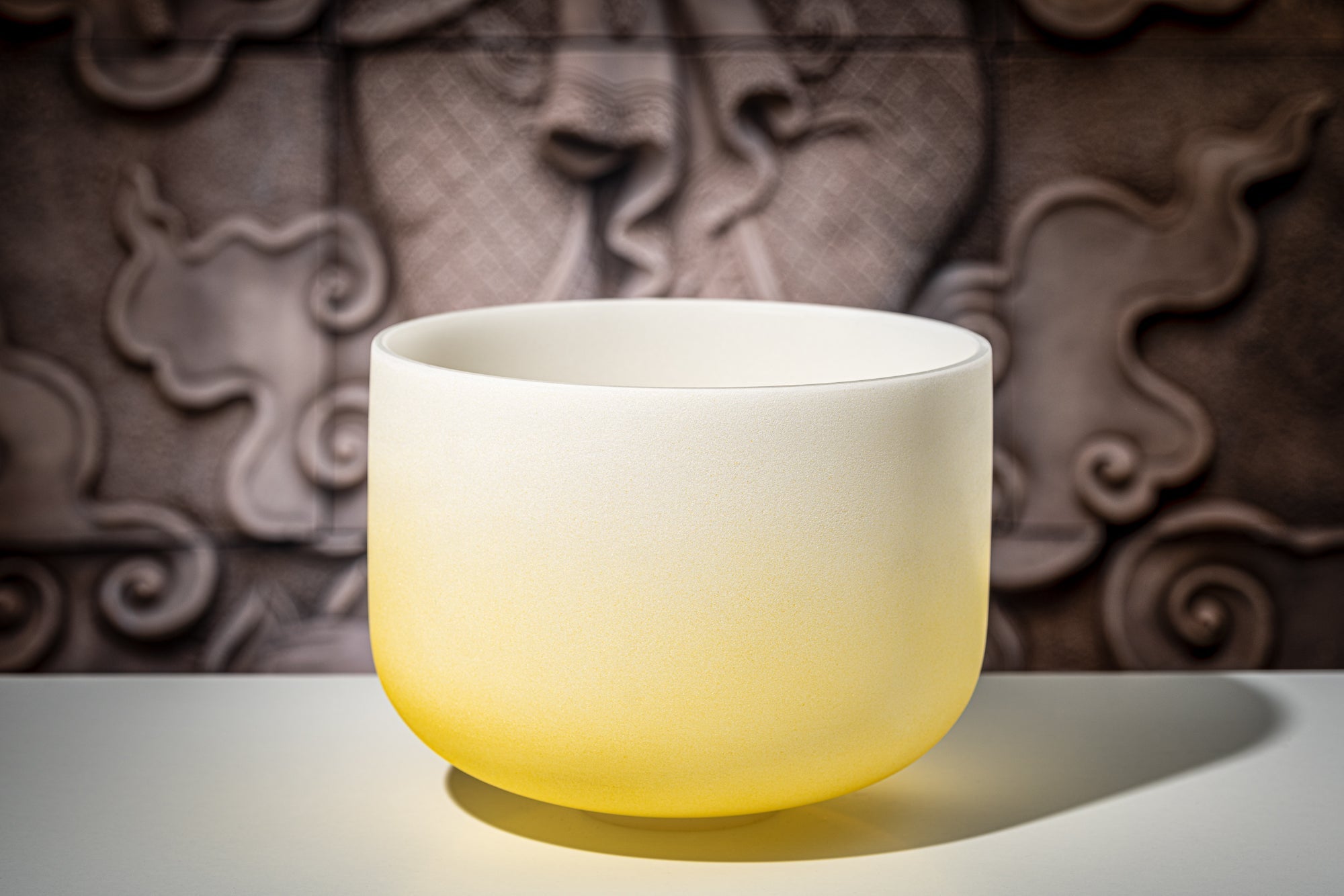 Meinl Sonic Energy CSBC12E 12" Crystal Singing Bowl Color-frosted, Note E4, Solarplexus Chakra |  MEINL |  SINGING BOWL |  Zoso Music