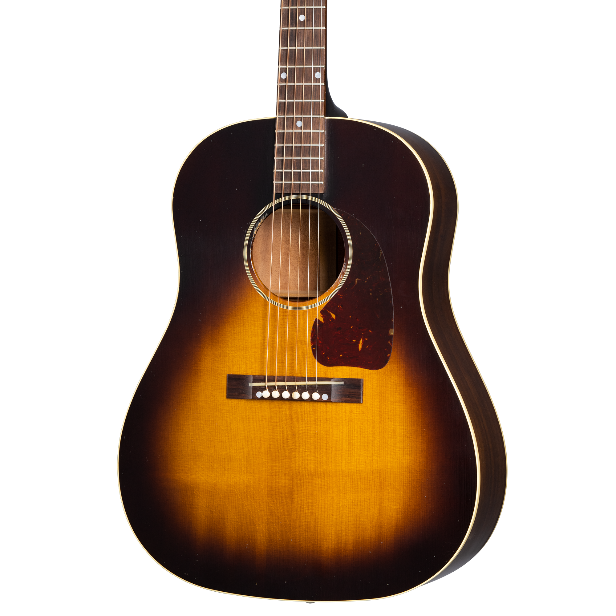 Gibson 1942 Banner J-45 Murphy Lab Light Aged Acoustic Guitar - Vintage Sunburst (J45) | Zoso Music Sdn Bhd