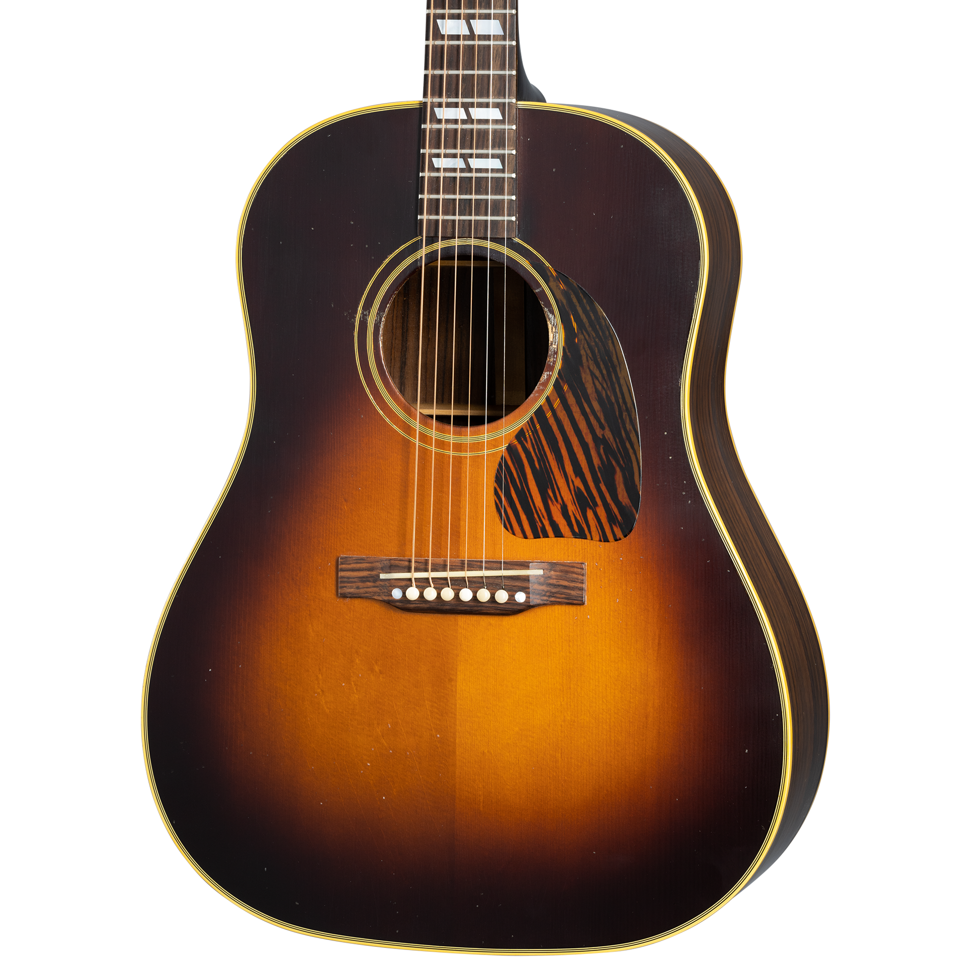 Gibson 1942 Banner Southern Jumbo Murphy Lab Light Aged Acoustic Guitar - Vintage Sunburst | Zoso Music Sdn Bhd