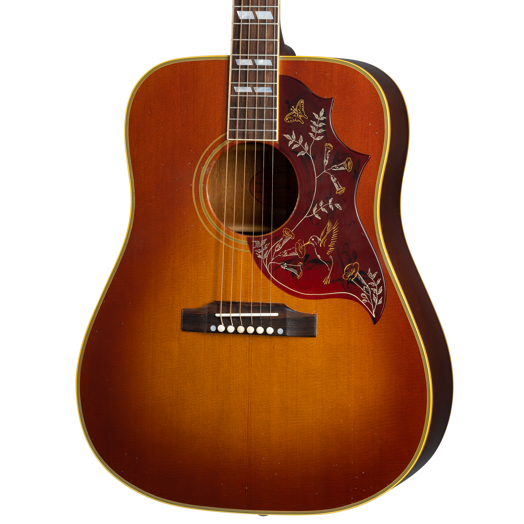 Gibson 1960 Hummingbird Murphy Lab Light Aged Acoustic Guitar - Cherry Sunburst | Zoso Music Sdn Bhd