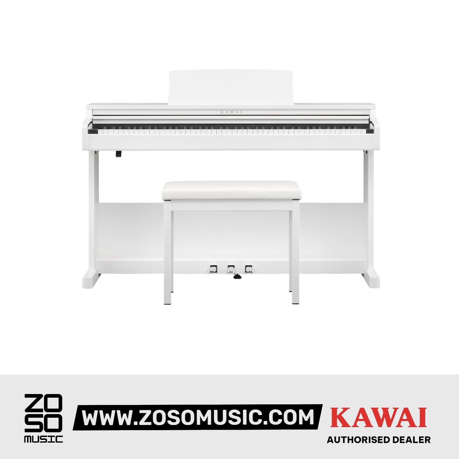 Kawai CX102 Upright Piano - Embossed White |  KAWAI |  PIANO-UPRIGHT |  Zoso Music