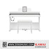Kawai CX102 Upright Piano - Embossed White | Zoso Music Sdn Bhd