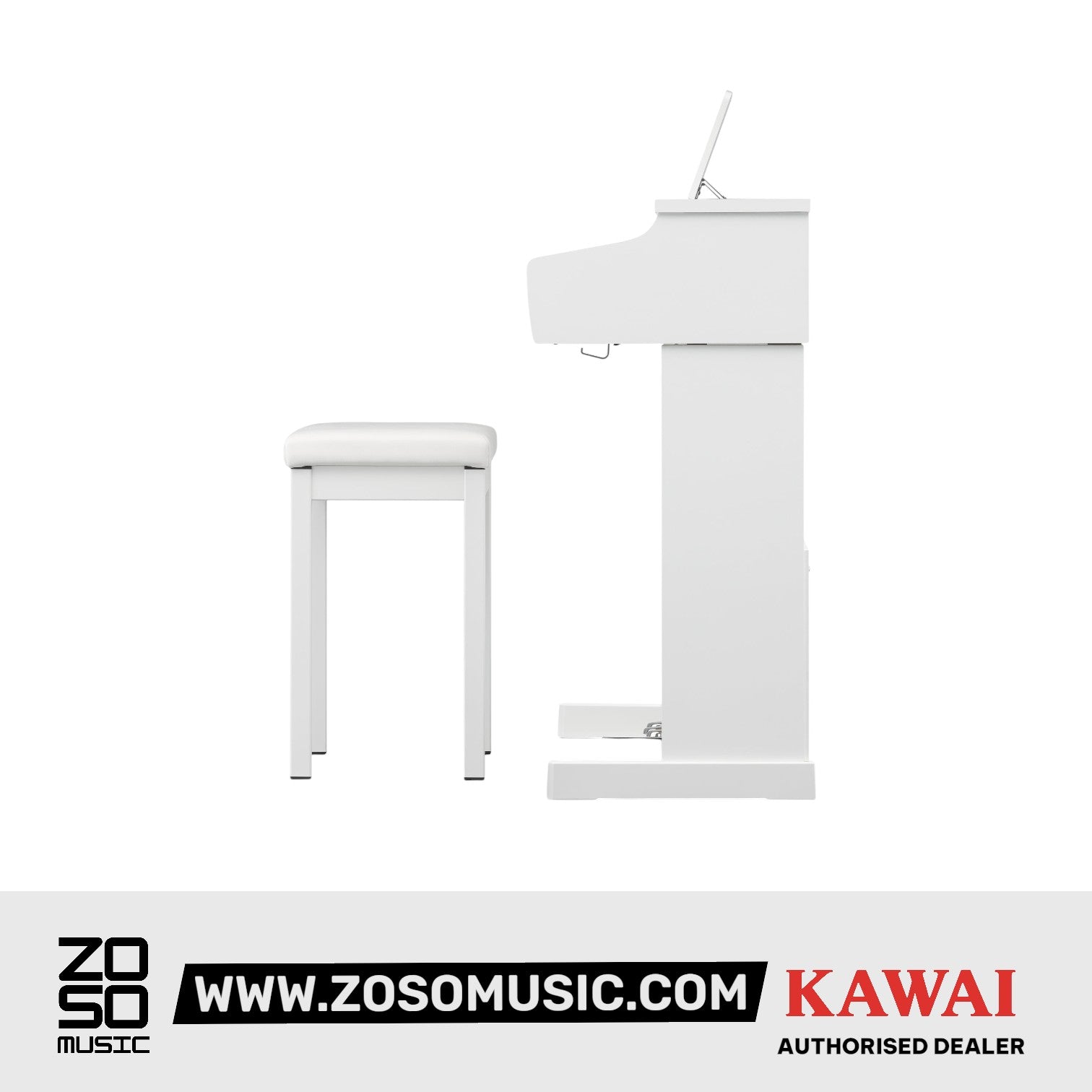 Kawai CX102 Upright Piano - Embossed White |  KAWAI |  PIANO-UPRIGHT |  Zoso Music