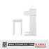 Kawai CX102 Upright Piano - Embossed White |  KAWAI |  PIANO-UPRIGHT |  Zoso Music