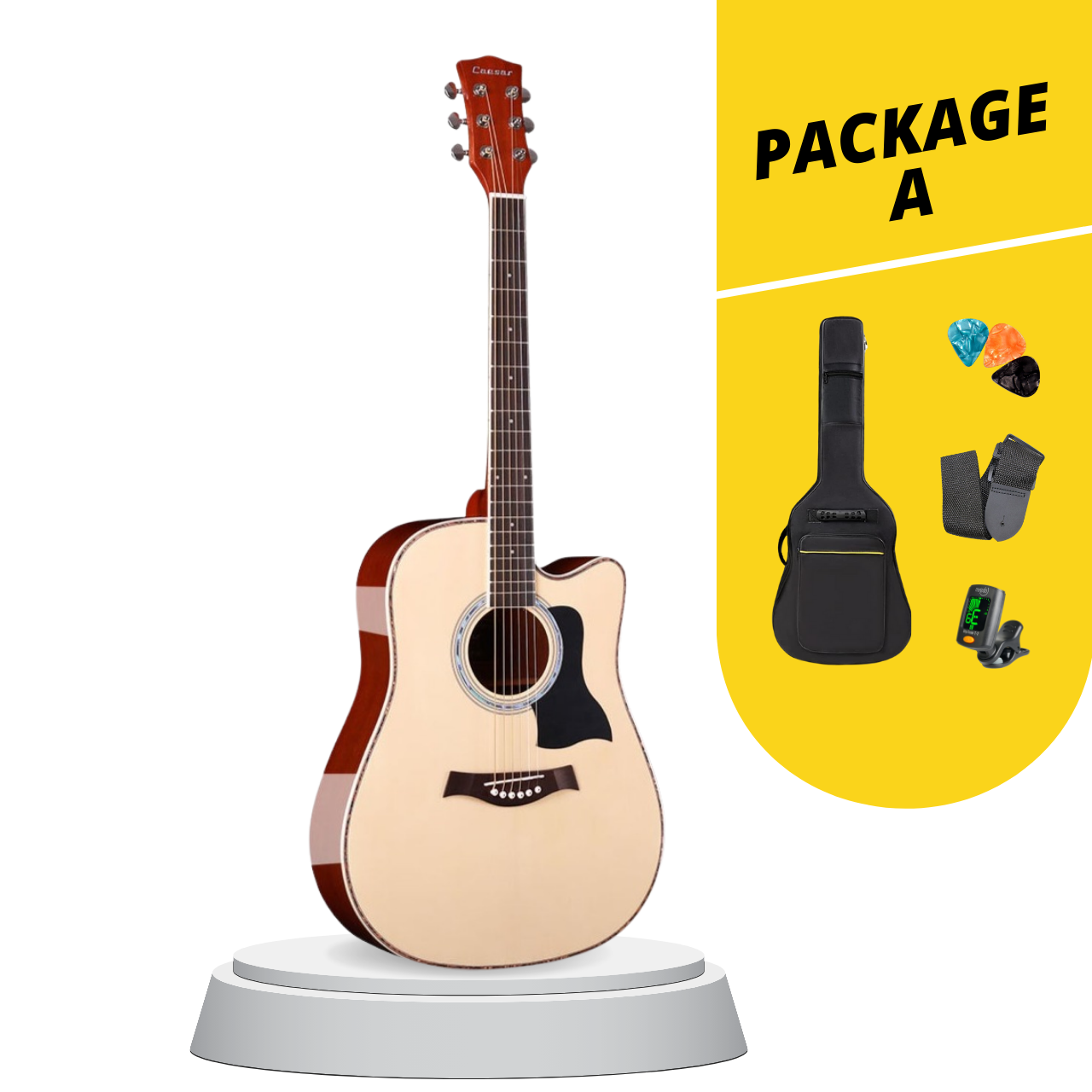 Caesar X-416Ce 41 Inches Acoustic Guitar Dreadnought Cutaway with EQ