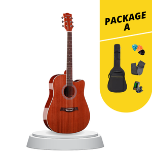 Caesar X-415Ce 41" Acoustic Guitar Dreadnought Cutaway Mahogany With Equalizer |  CAESAR |  ACOUSTIC GUITAR |  Zoso Music