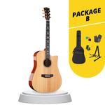 Caesar K-41C 41" Solid Top Acoustic Guitar, Natural |  CAESAR |  ACOUSTIC GUITAR |  Zoso Music