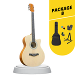Caesar 40" Acoustic Guitar Cutaway Gloss Finish |  CAESAR |  ACOUSTIC GUITAR |  Zoso Music