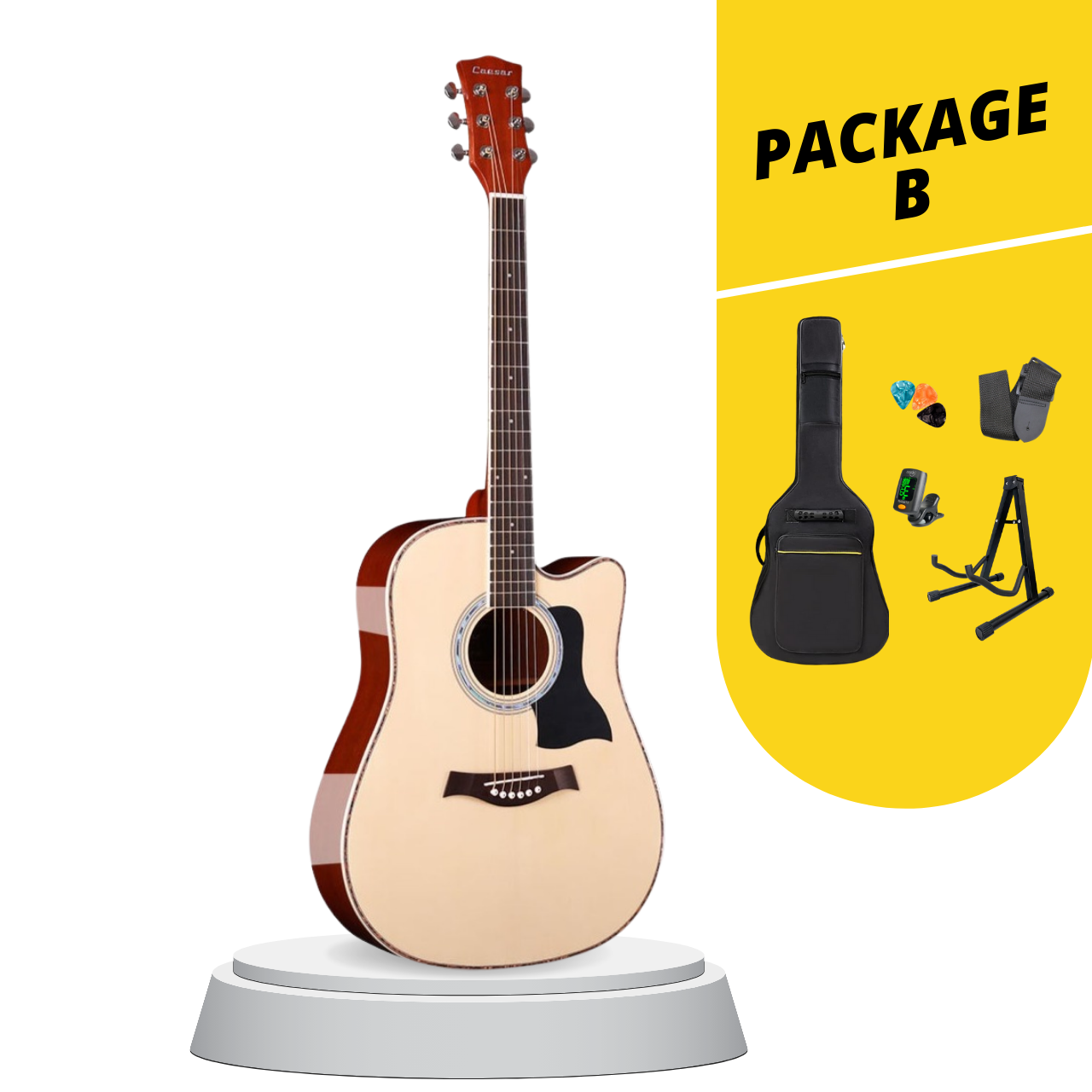 Caesar X-416Ce 41 Inches Acoustic Guitar Dreadnought Cutaway with EQ