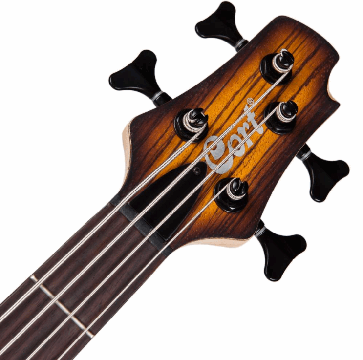Cort C4 Plus ZBMH Electric Bass With Bag Open Pore Tobacco Burst | CORT , Zoso Music