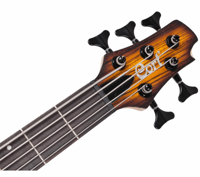 Cort C5 Plus ZBMH 5 String Electric Bass With Bag Open Pore Tobacco Burst | CORT , Zoso Music