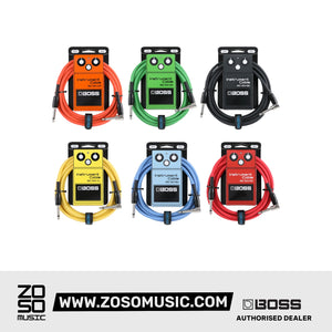 BOSS BIC-10A 10FT Straight to Right Angle Instrument Cable | Zoso Music Sdn Bhd