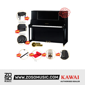 Kawai K800 [Made In Japan] ATX4 Hybrid Upright Piano (Height: 134 cm) - Ebony Polish |  KAWAI |  PIANO-UPRIGHT |  Zoso Music