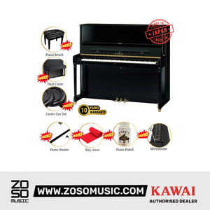 Kawai K400 [Made In Japan]-ATX4 Hybrid Upright Piano (Height: 122 cm) - Ebony Polish |  KAWAI |  PIANO-UPRIGHT |  Zoso Music