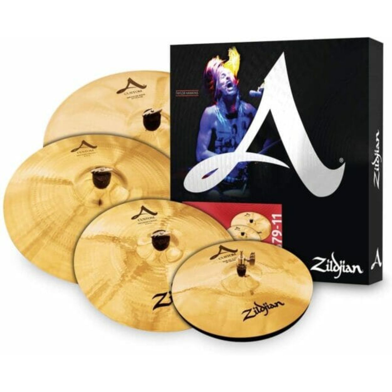 Zildjian A Custom Box Set - 14" Hats, 16" Crash, 20" Med Ride, 18" Crash Cymbal Set | Zoso Music Sdn Bhd