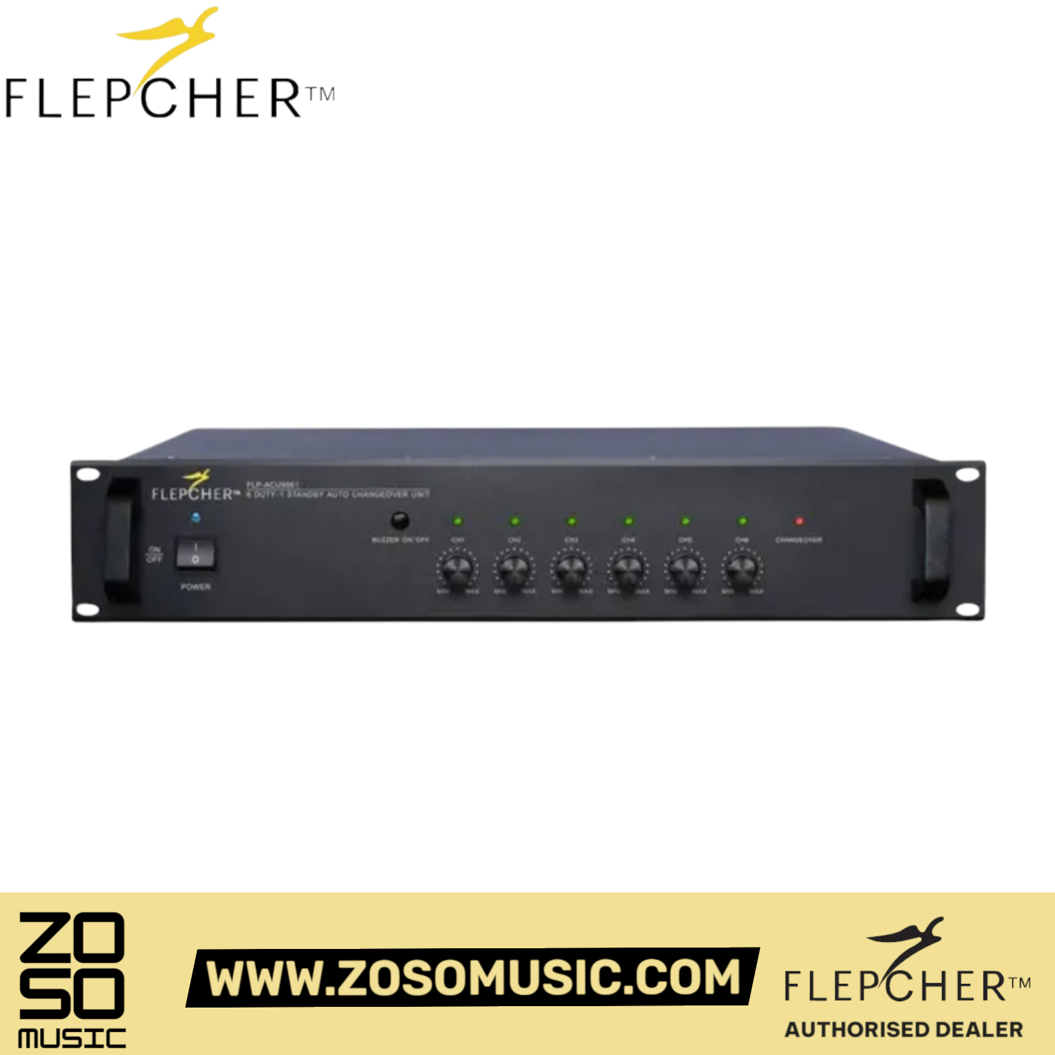Flepcher ACU-9061 6 Duty 1 Standby Auto Amplifier Changeover Unit | Zoso Music Sdn Bhd