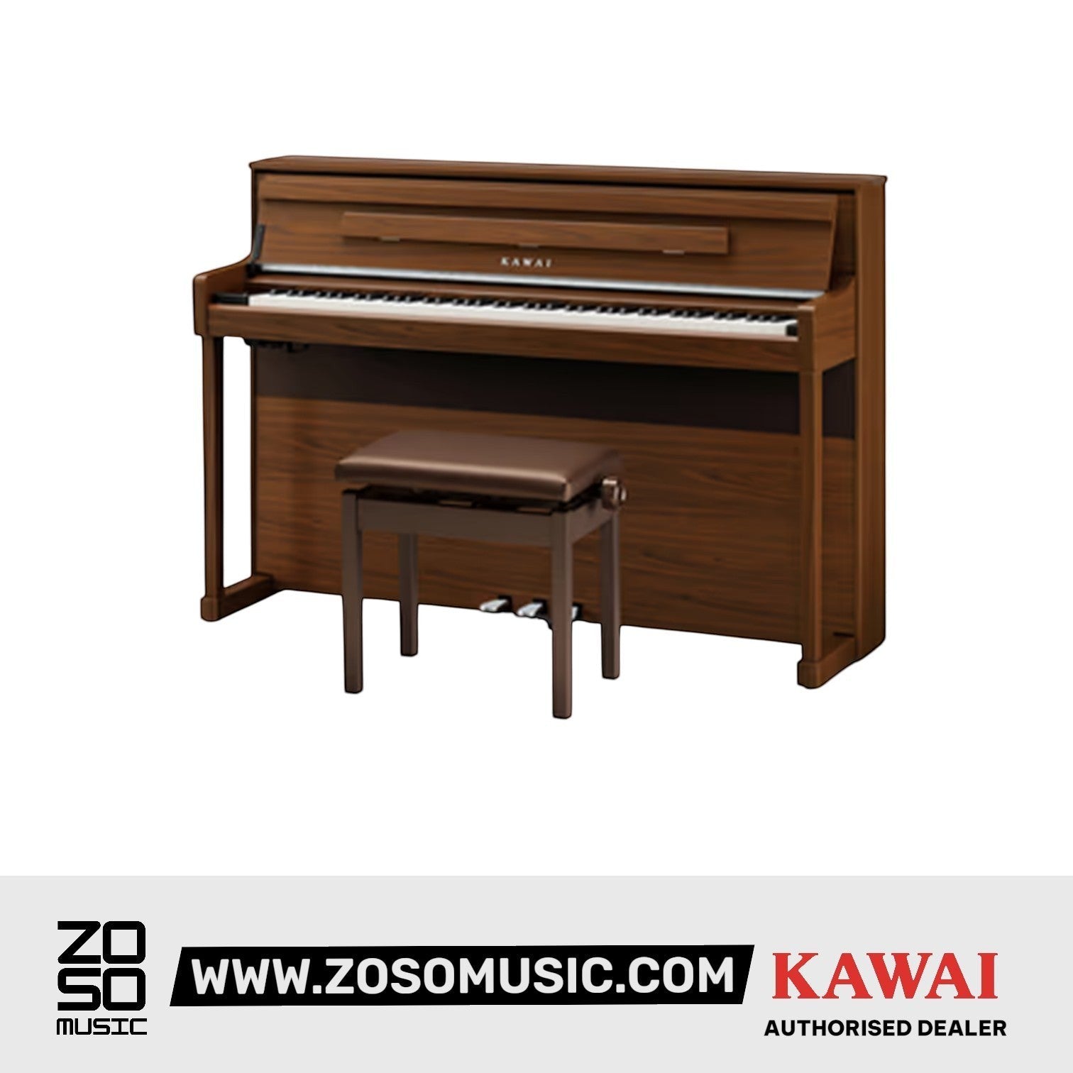 Kawai CA901 88-key Wooden-key Digital Piano - Natural Walnut |  KAWAI |  PIANO-DIGITAL |  Zoso Music