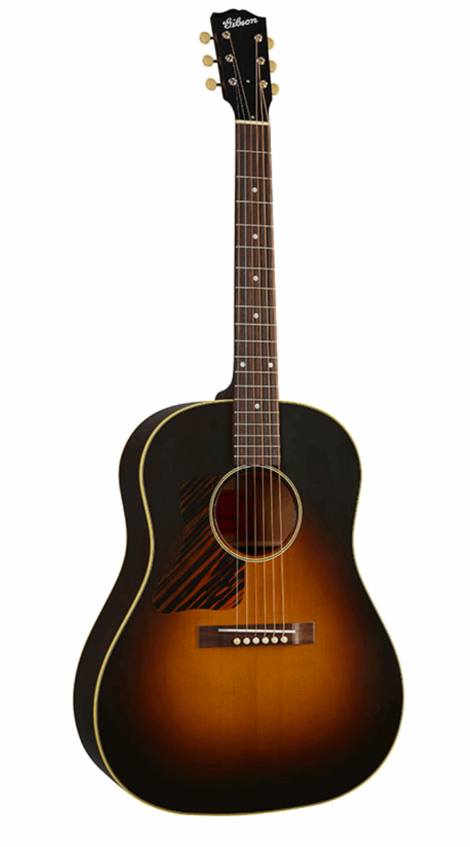 Gibson 1936 J-35 (Left-handed) Acoustic Guitar,  Vintage Sunburst (CSRS3536VSL)