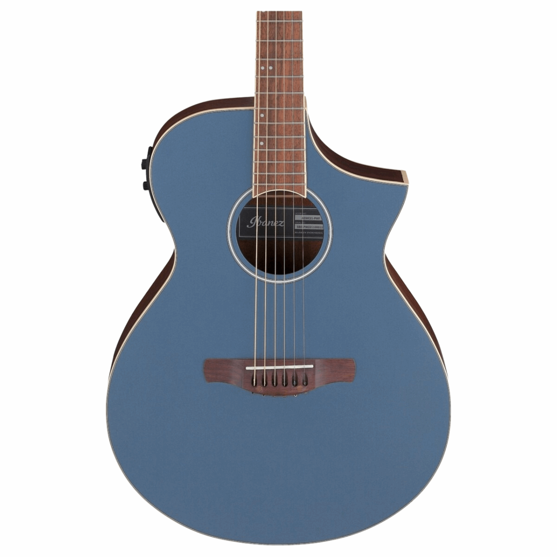Ibanez AEWC12 PMF Acoustic-Electric Guitar, Prussian Blue Metallic Flat
