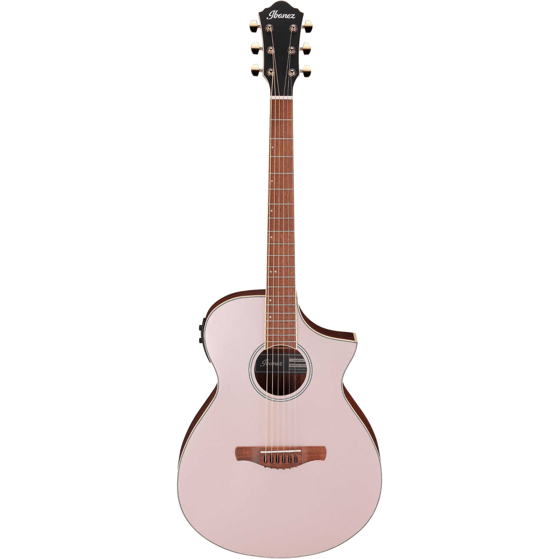 Ibanez AEWC12-RGF Acoustic-Electric Guitar, Rose Gold Metallic Flat |  IBANEZ |  ACOUSTIC GUITAR |  Zoso Music