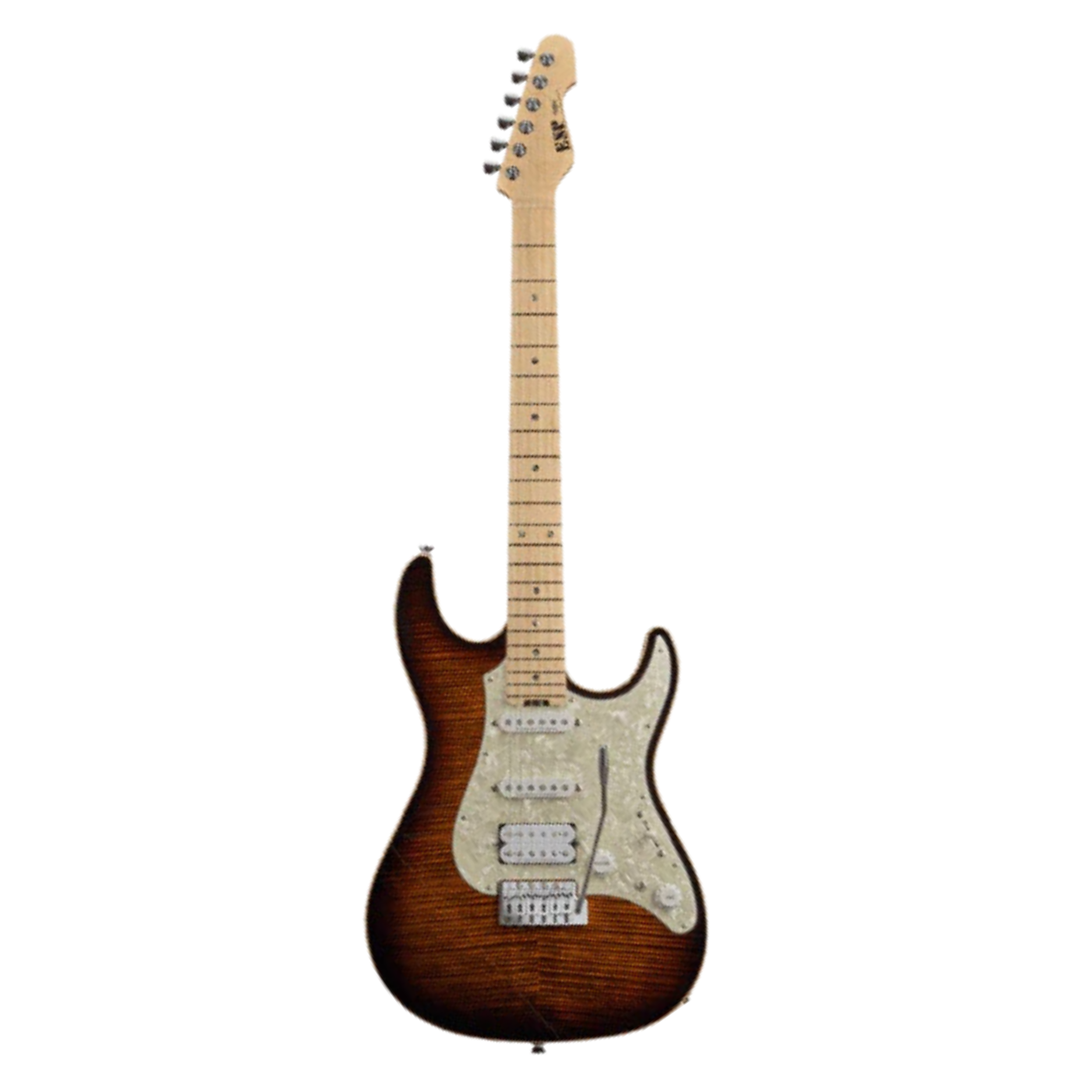 ESP Snapper-CTM/HR Electric Guitar - Tiger Eye Sunburst with Brown Pearl Black (SNAPPERCTMHR)