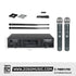 Phenyx Pro Best Budget Wireless PTU-71A Dual Handheld UHF Wireless Microphone System | Zoso Music Sdn Bhd