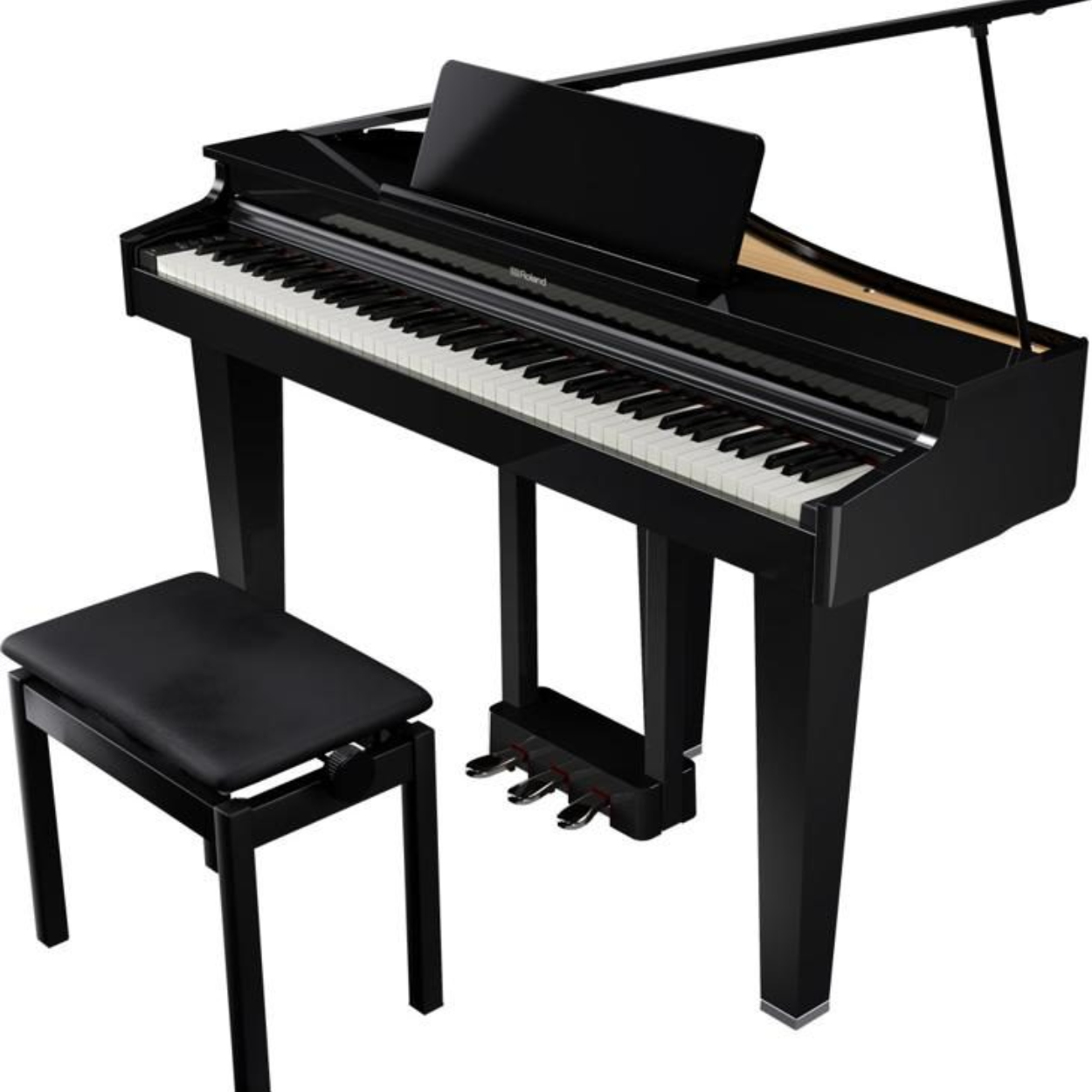 Roland GP-3 Digital Grand Piano - Polished Ebony Finish Zoso Music