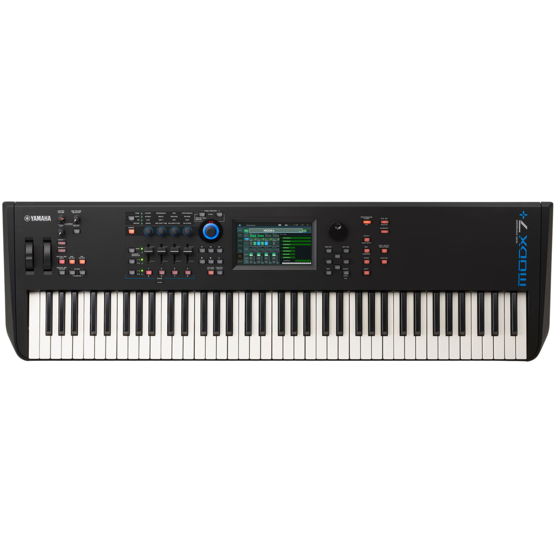 Yamaha MODX7+ 76 Semi-weighted Key Synthesizer with Yamaha ORIGINAL Padded Bag |  YAMAHA MUSIC |  SYNTHESIZER |  Zoso Music