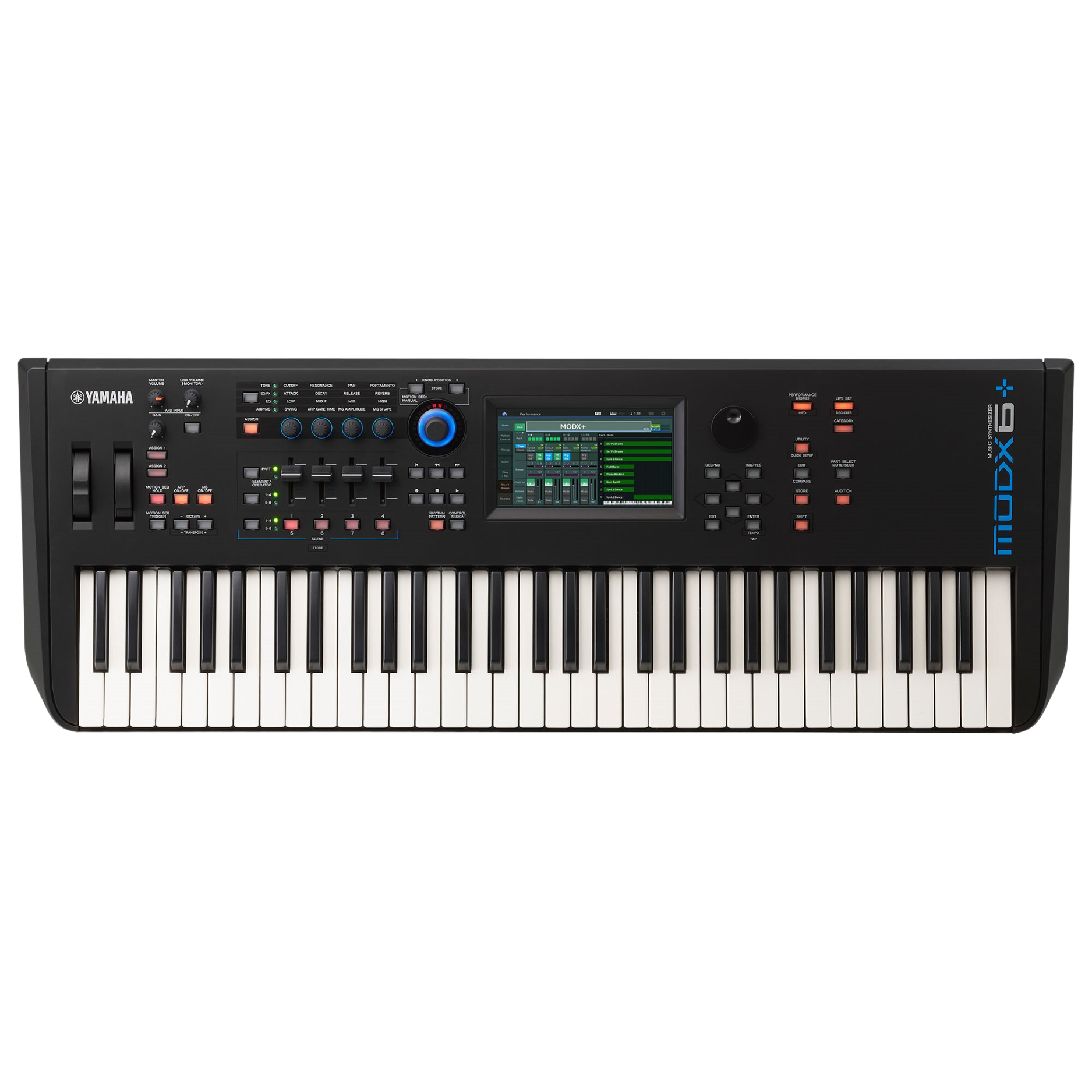 Yamaha MODX6+ 61 Semi-weighted Key Synthesizer with Yamaha ORIGINAL Padded Bag |  YAMAHA MUSIC |  SYNTHESIZER |  Zoso Music