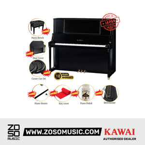 Kawai K800 [Made In Japan] AURES2 Hybrid Upright Piano (Height: 134 cm) - Ebony Polish |  KAWAI |  PIANO-UPRIGHT |  Zoso Music
