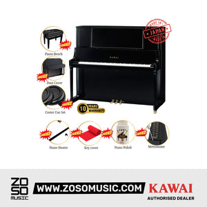 Kawai K-800 [Made In Japan] Professional Acoustic Upright Piano (Height: 134 cm) - Ebony Polish |  KAWAI |  PIANO-ACOUSTIC |  Zoso Music