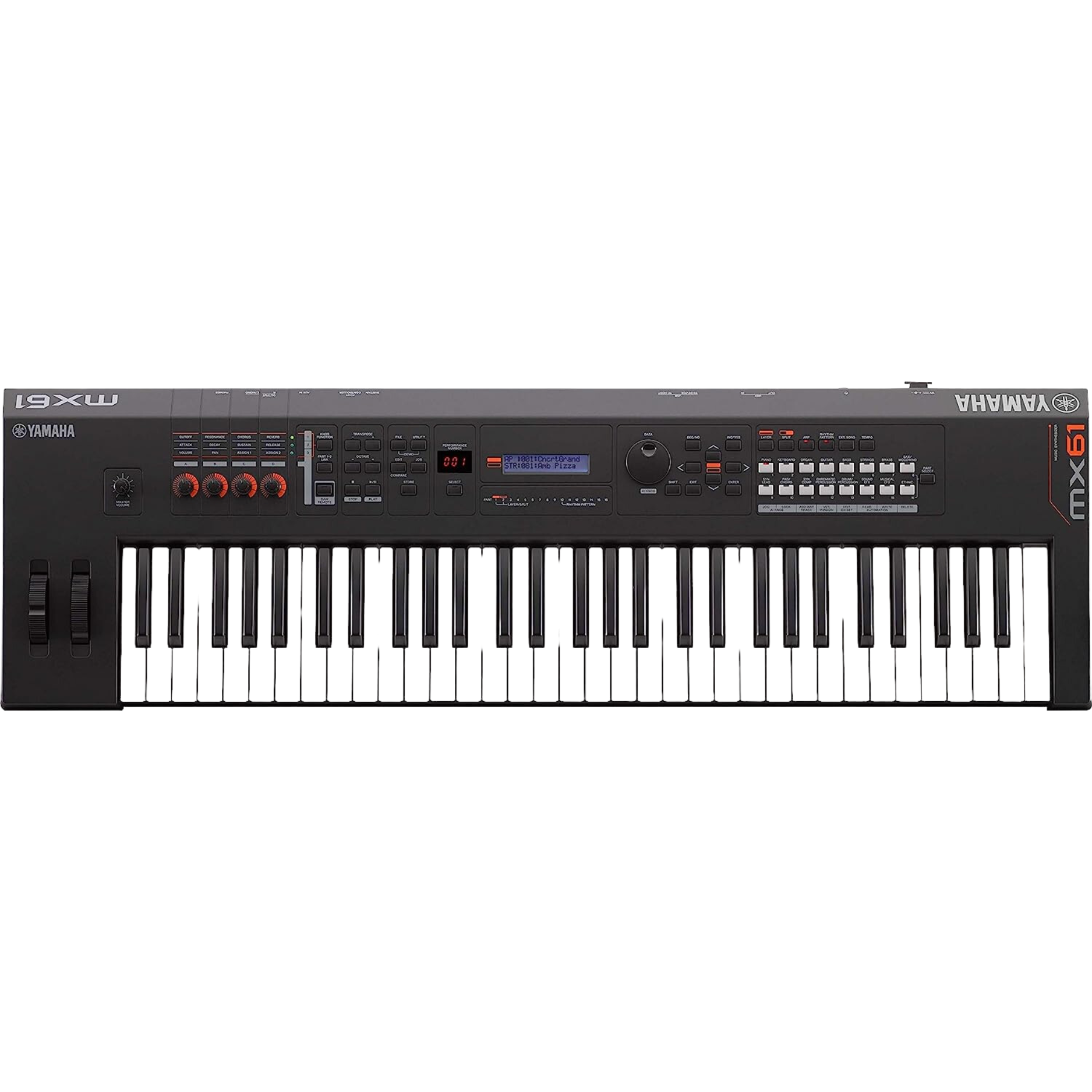 Yamaha MX-61 61-Key Music Synthesizer V2 - Black |  YAMAHA MUSIC |  SYNTHESIZER |  Zoso Music