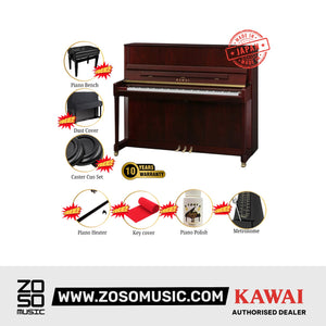 Kawai K-300 [Made In Japan] Professional Acoustic Upright Piano (Height: 122 cm) - Mahogany Polish |  KAWAI |  PIANO-ACOUSTIC |  Zoso Music
