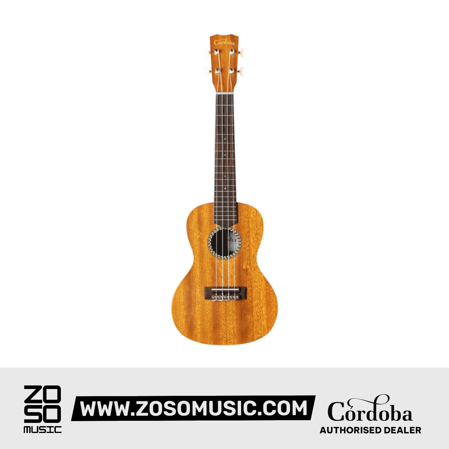 Cordoba 20CM Mahogany Concert Ukulele - Mahogany Top, Mahogany back and sides |  CORDOBA |  UKULELE |  Zoso Music