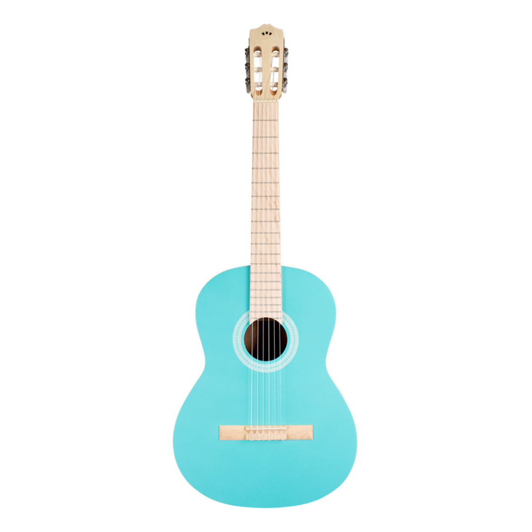 Cordoba Protege C1 Matiz Classical Guitar With Gig Bag, Spruce Top, Mahogany Back & Side - Aqua