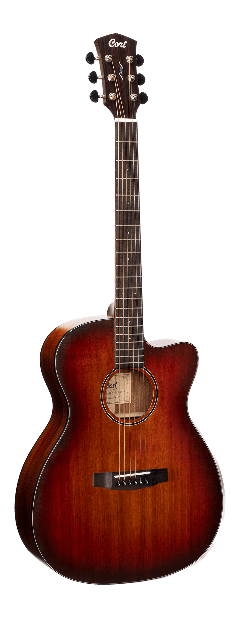Cort CORE-OC All Blackwood Acoustic Guitar With Bag Open Pore Light Burst | CORT , Zoso Music
