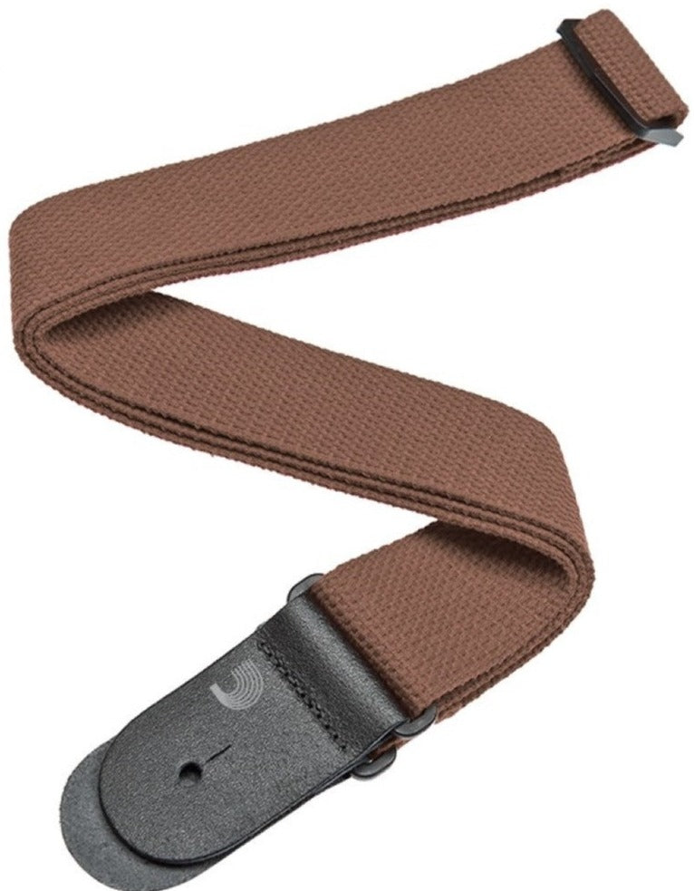 D’addario 50ct04 Cotton Guitar Strap, Brown | Zoso Music Sdn Bhd