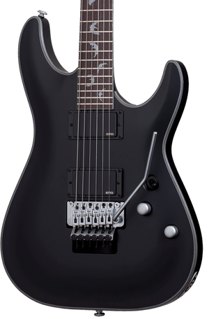 SCHECTER DAMIEN PLATINUM 6 FLOYD ROSE ELECTRIC GUITAR SATIN BLACK (1183) MADE IN KOREA, SCHECTER, ELECTRIC GUITAR, schecter-electric-guitar-damienplatinum6-fr-sbk, ZOSO MUSIC SDN BHD