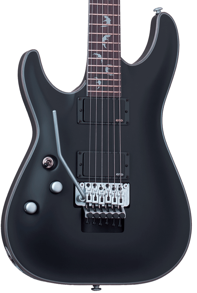 SCHECTER DAMIEN PLATINUM-6 FLOYD ROSE LEFT-HANDED - SATIN BLACK (1184) MADE IN KOREA, SCHECTER, ELECTRIC GUITAR, schecter-electric-guitar-damienplatinum6-fr-lh-sb, ZOSO MUSIC SDN BHD