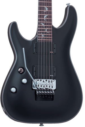 SCHECTER DAMIEN PLATINUM-6 FLOYD ROSE LEFT-HANDED - SATIN BLACK (1184) MADE IN KOREA, SCHECTER, ELECTRIC GUITAR, schecter-electric-guitar-damienplatinum6-fr-lh-sb, ZOSO MUSIC SDN BHD