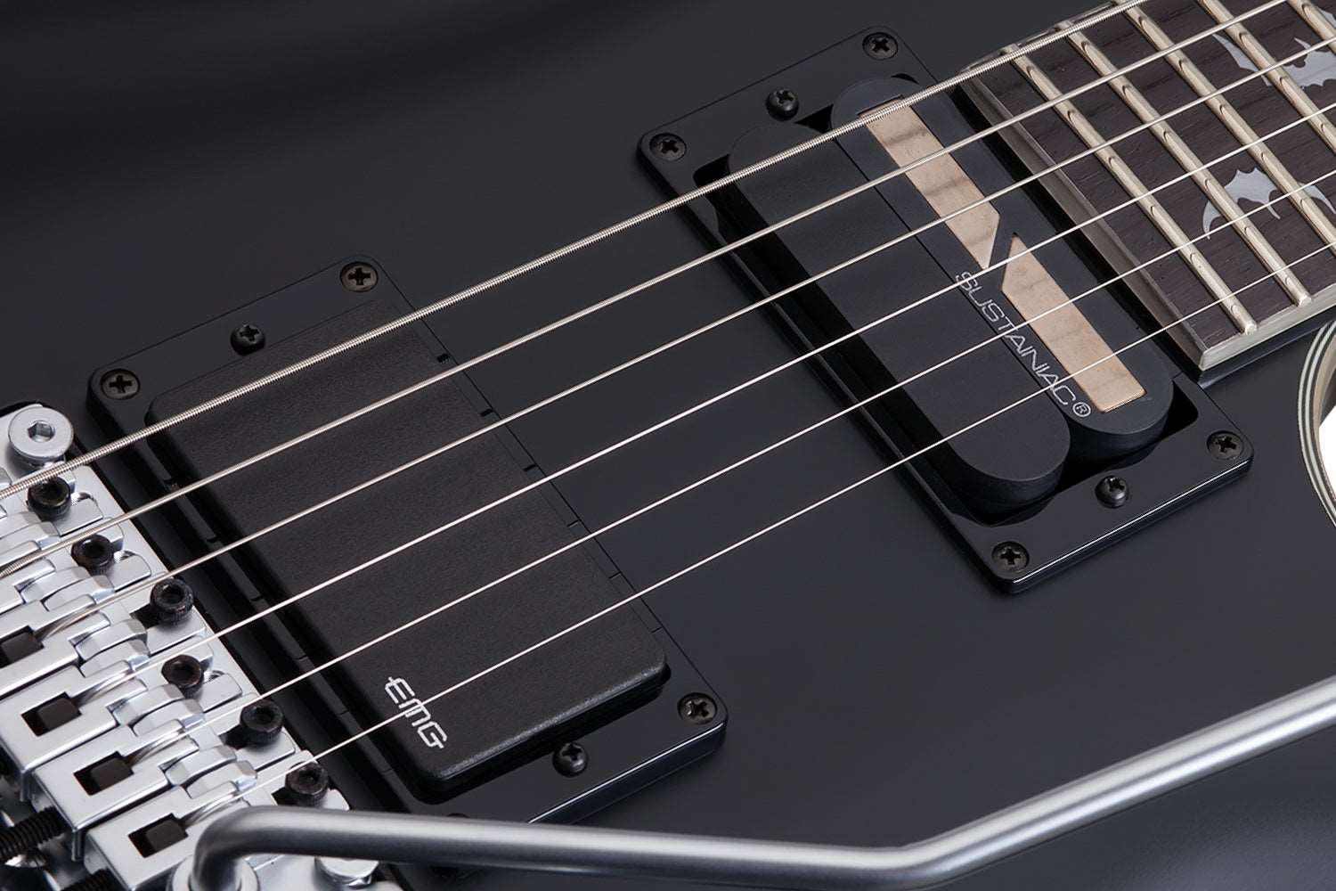 SCHECTER DAMIEN PLATINUM 6 FLOYD ROSE-S - SATIN BLACK (1189) MADE IN KOREA, SCHECTER, ELECTRIC GUITAR, schecter-electric-guitar-damienplatinum6-fr-s-sb, ZOSO MUSIC SDN BHD
