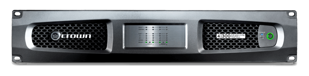 Crown DCi 4|300 Four-Channel, 300W @ 4Ω Analog Power Amplifier, 70V/100V ( DCi-4|300 / DCi4|300 )