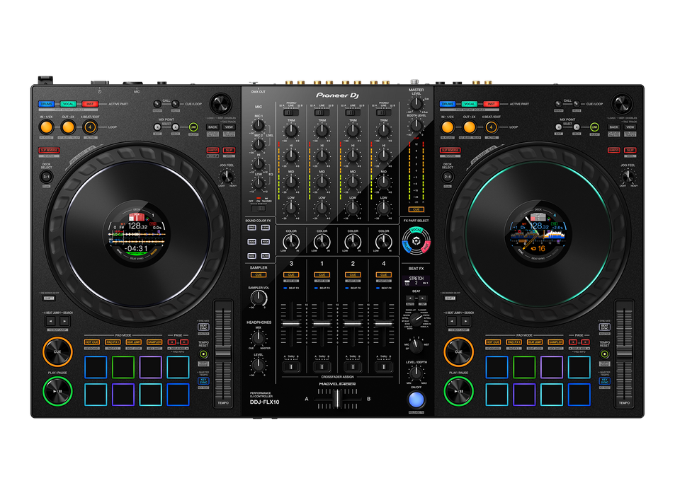 Pioneer DJ DDJ-FLX10 4-deck Rekordbox DJ Controller | Zoso Music Sdn Bhd