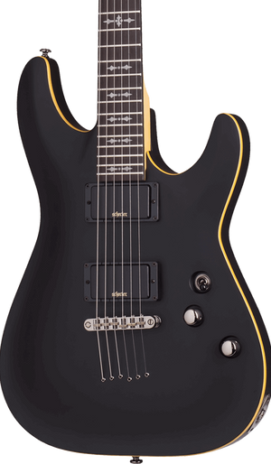 SCHECTER DEMON-6 ELECTRIC GUITAR - AGED BLACK SATIN (3660) MADE IN INDONESIA, SCHECTER, ELECTRIC GUITAR, schecter-electric-guitar-demon6-abs, ZOSO MUSIC SDN BHD